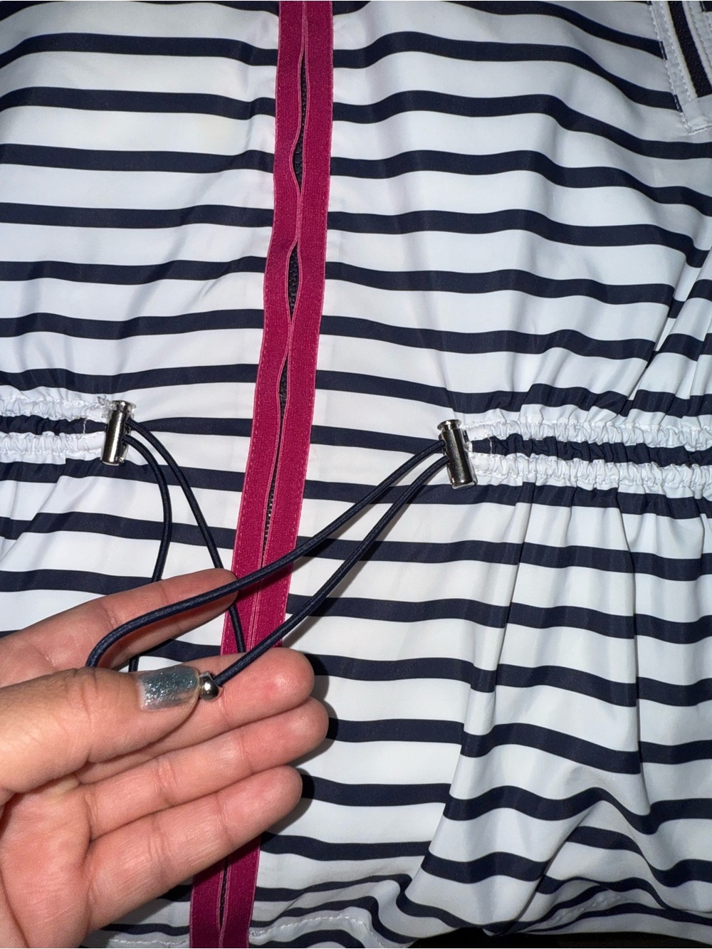 Ralph Lauren Striped Utility Jacket with Pink Trim - Picture 4 of 7